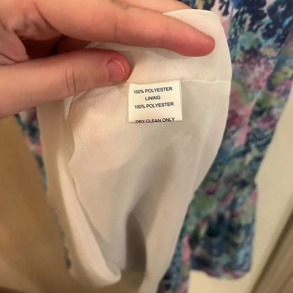 NWT LaRoque Libba Dress in beautiful Waterlilly color Women’s Size Large Tie - Picture 11 of 12